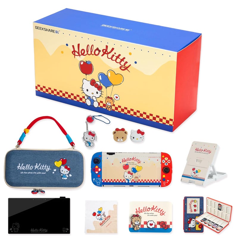 Kuitmor Switch Accessories Bundle for Switch 2 : Carrying Case, Protective Case, Game Card Case, Screen Protector, Playstand, Thumb Grip Caps and More (For Switch 2 2025 Model) - Image 1